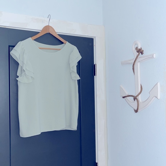 SHEIN Frenchy Solid Butterfly Sleeve Blouse - Picture 5 of 5